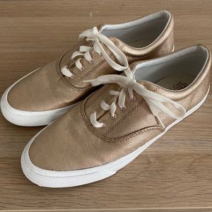 Keds Women’s Anchor Matte Brushed Metallic Rose Gold Sneakers Size 9
